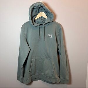 Under Armour Green Pullover Hoodie with Attached Hood